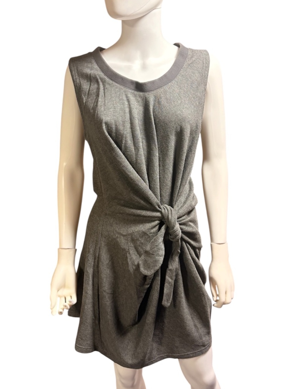 Nicholas K Grey Tie Front Sleeveless Dress - L